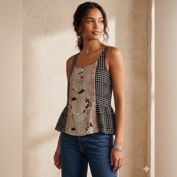 Anthropologie Tops - TINY by ANTHROPOLOGIE Mixed Print Tank Top